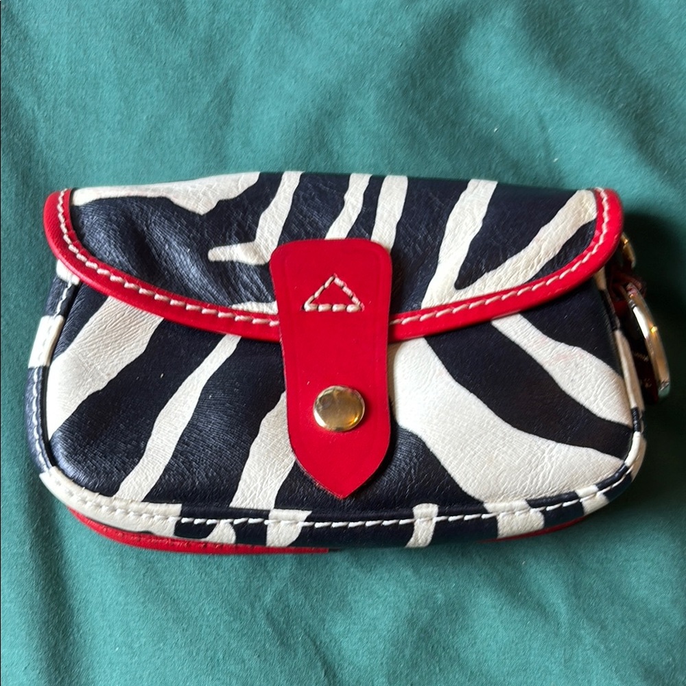 Dooney & Bourke Zebra Print Clutch